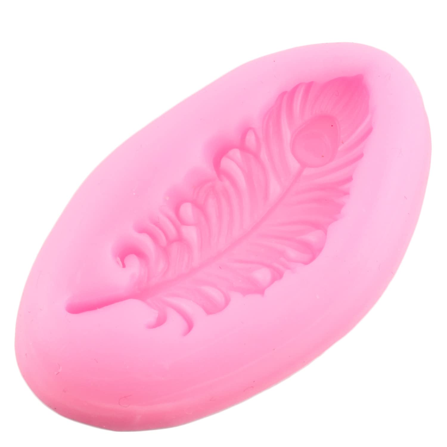 Premium Feather Silicone Mold Set of 4 - Fondant, Candy, Chocolate & Polymer Clay Molds for Cake Decorating, Cupcake Toppers & Sugar Crafts - Perfect for Birthday Parties, Wedding Cakes & DIY Baking Projects