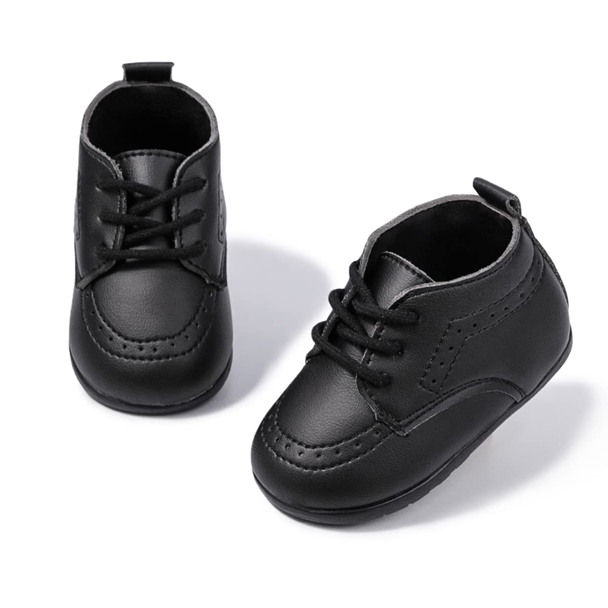 Ohsofy Baby Oxford Shoes - PU Leather Loafers with Soft Sole for Toddlers | Wedding & Dress Occasions