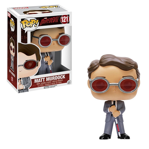 Funko Pop! Marvel Daredevil: Matt Murdock #121 Vinyl Figure - Collectible Superhero Toy for Marvel Fans, Home Office Display & Gift for Comic Book Lovers