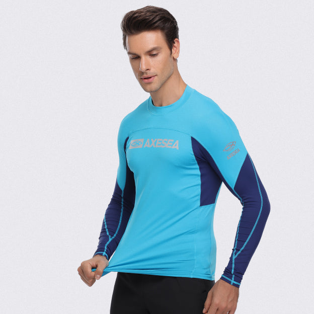 UPF 50+ Long Sleeve Rash Guard for Men & Women - Sun Protection Swim Shirt for Surfing, Swimming, Beach & Outdoor Activities