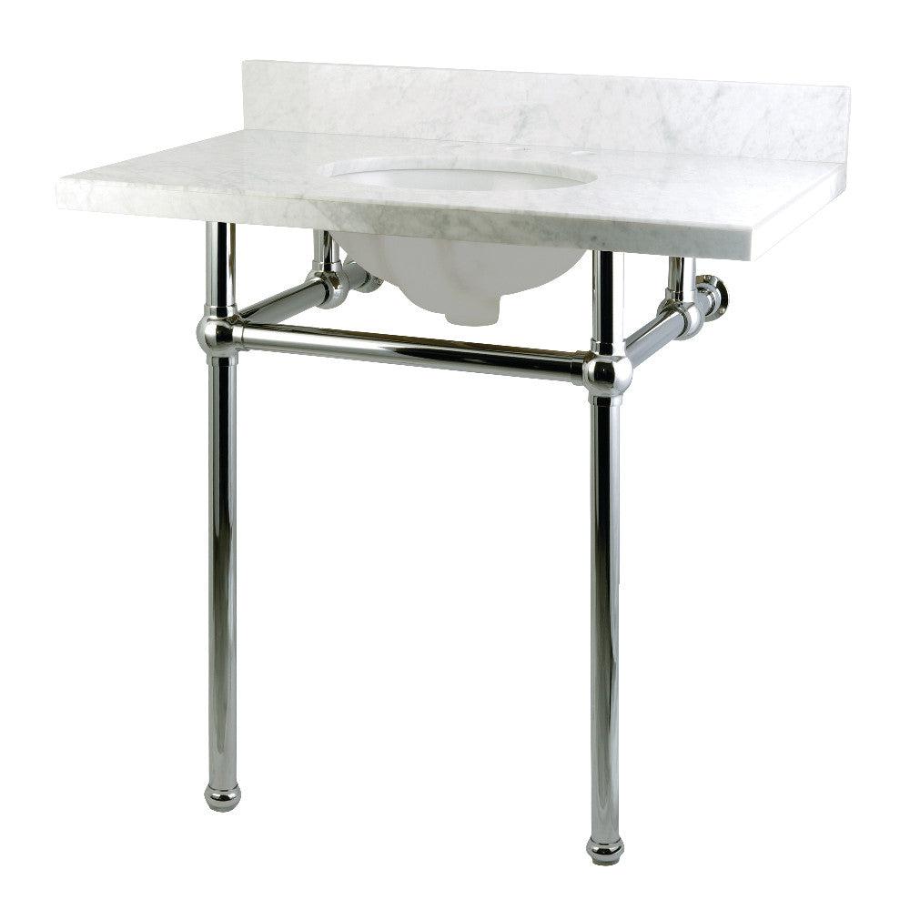 Carrara Marble/Polished Chrome