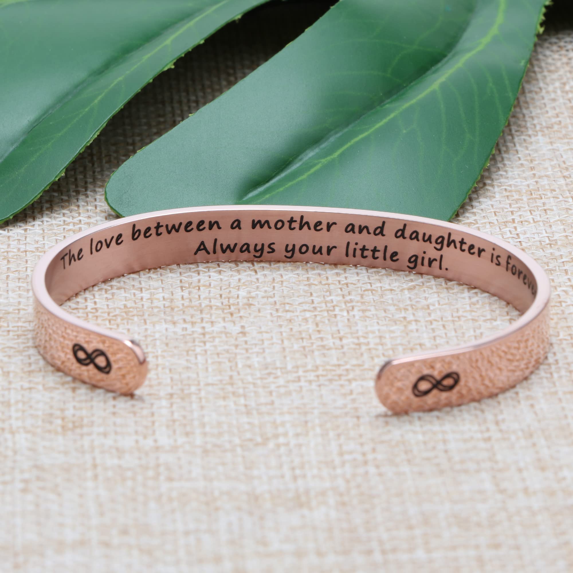 JoycuFF Stainless Steel Bracelets for Women - Elegant Cuff Bangle Gift for Mom, Mother, Mummy - Perfect Christmas, Birthday & Thanksgiving Present - Meaningful Year-Round Jewelry Gift for Her - Ideal for Special Occasions, Daily Wear & Fashion Accessories