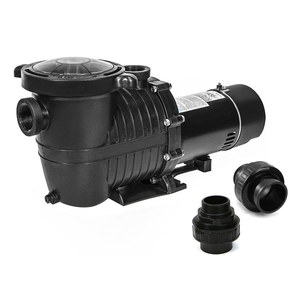 iMeshbean 1.5HP/2HP In-Ground Swimming Pool Pump Motor with Strainer - 115-230V Dual Voltage - NPT Connector - Energy Efficient Pool Water Circulation System for Above Ground and In-Ground Pools