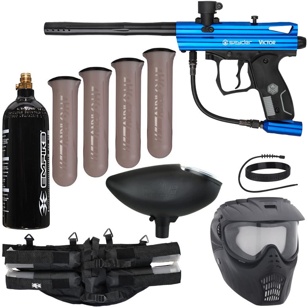 Action Village Kingman Spyder Epic Paintball Gun Package Kit (Victor) - High-Performance Paintball Marker for Outdoor Sports & Tactical Games