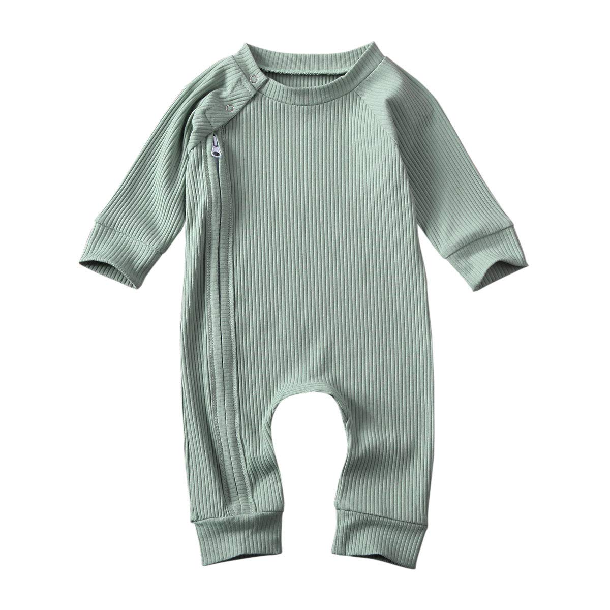 Newborn Baby Boy & Girl Romper - Soft Ribbed Onesie Bodysuit Jumpsuit Outfits for Infants | Perfect for Playtime, Photo Shoots & Everyday Wear