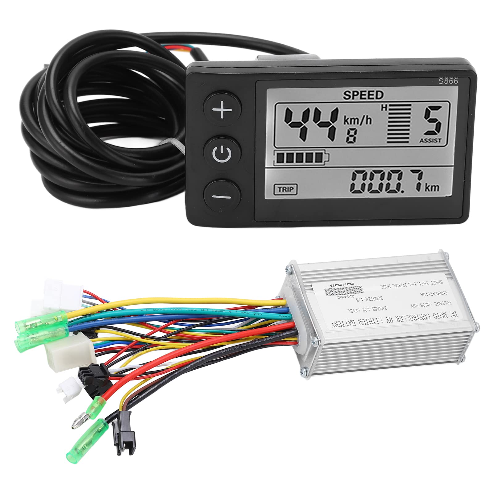 Electric Bike LCD Display EN06 - Waterproof Speedometer with USB Power Port for E-Bike & Scooter - Perfect for Commuting, Leisure Rides & Outdoor Adventures