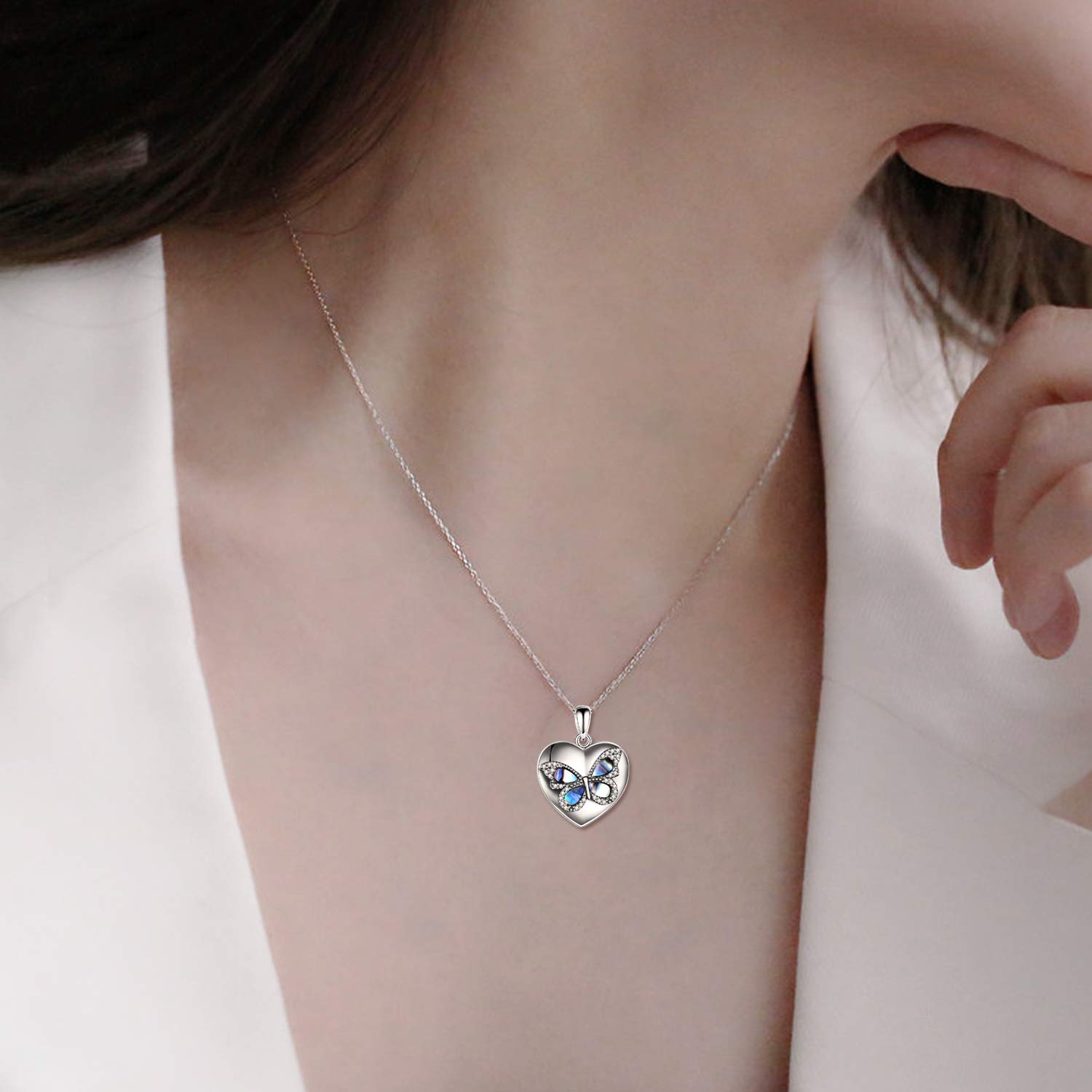 Butterfly Urn Necklace for Ashes - 925 Sterling Silver Cremation Jewelry for Women - Memorial Keepsake Pendant for Grandma, Sister & Loved Ones - Sympathy Gift for Loss - Perfect for Remembrance & Healing