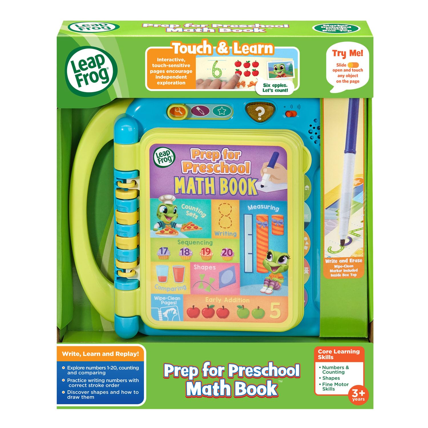 LeapFrog Preschool Math Book - Fun Learning for Toddlers