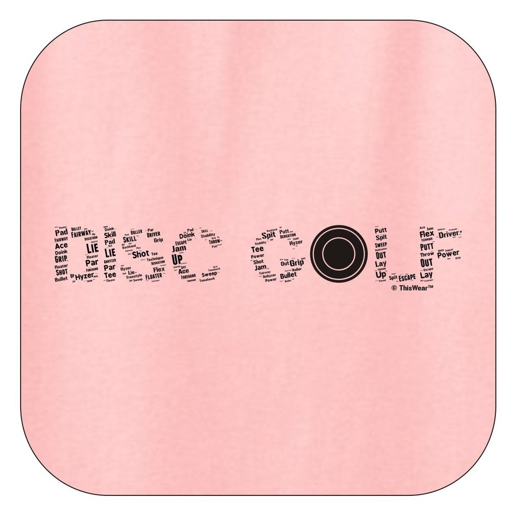 ThisWear Disc Golf Word Collage T-Shirt - Fun Disc Golfing Gift for Players & Fans - Perfect for Tournaments, Casual Wear & Outdoor Activities