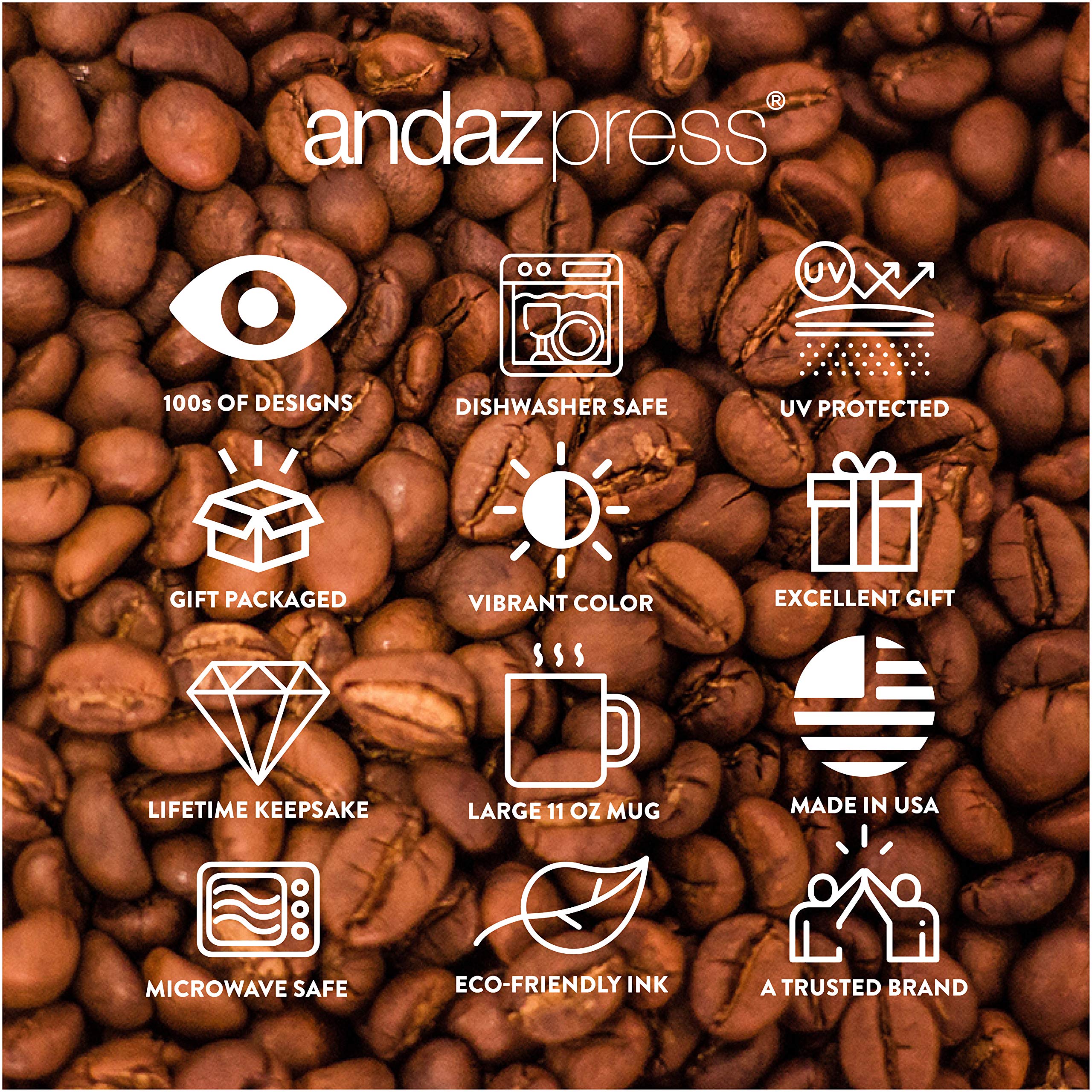 Andaz Press 11oz Ceramic Coffee Mug with Great Dane Design - Perfect Dog Lover Gift for Women, Birthday & Christmas Present - Ideal for Home, Office or Pet Owner's Daily Coffee Use