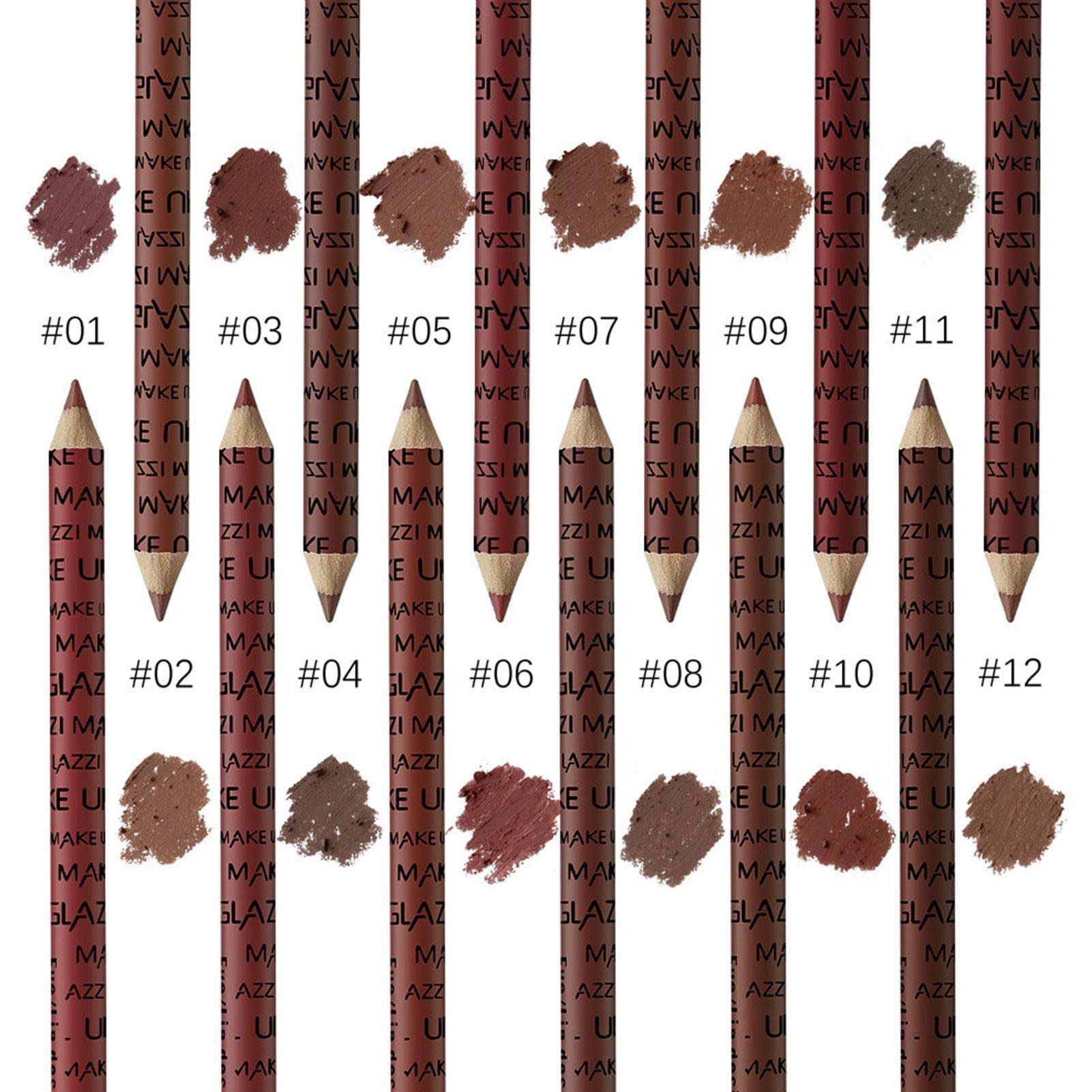 12 Color Matte Lip Liner Pencil Set - Professional Velvet Lipstick Pencils for Women & Girls | Long-Lasting Lip Makeup for Everyday Wear, Parties & Special Occasions