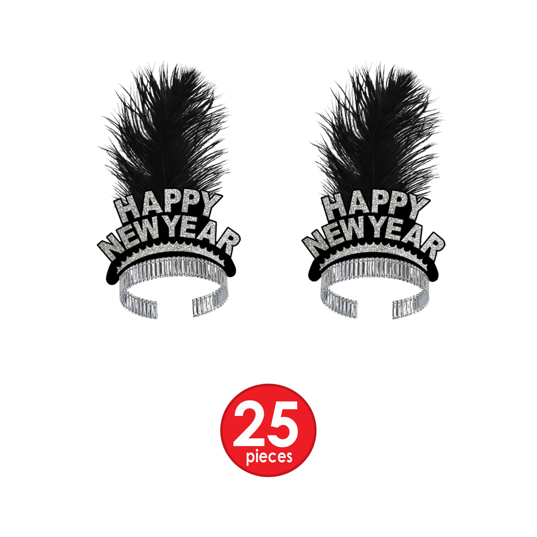 50-Piece New Year Diamond Party Accessories Set - Glittering Decorations for NYE, Birthday & Special Events (1 Count)