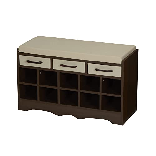 Walnut Wood Finish/Beige