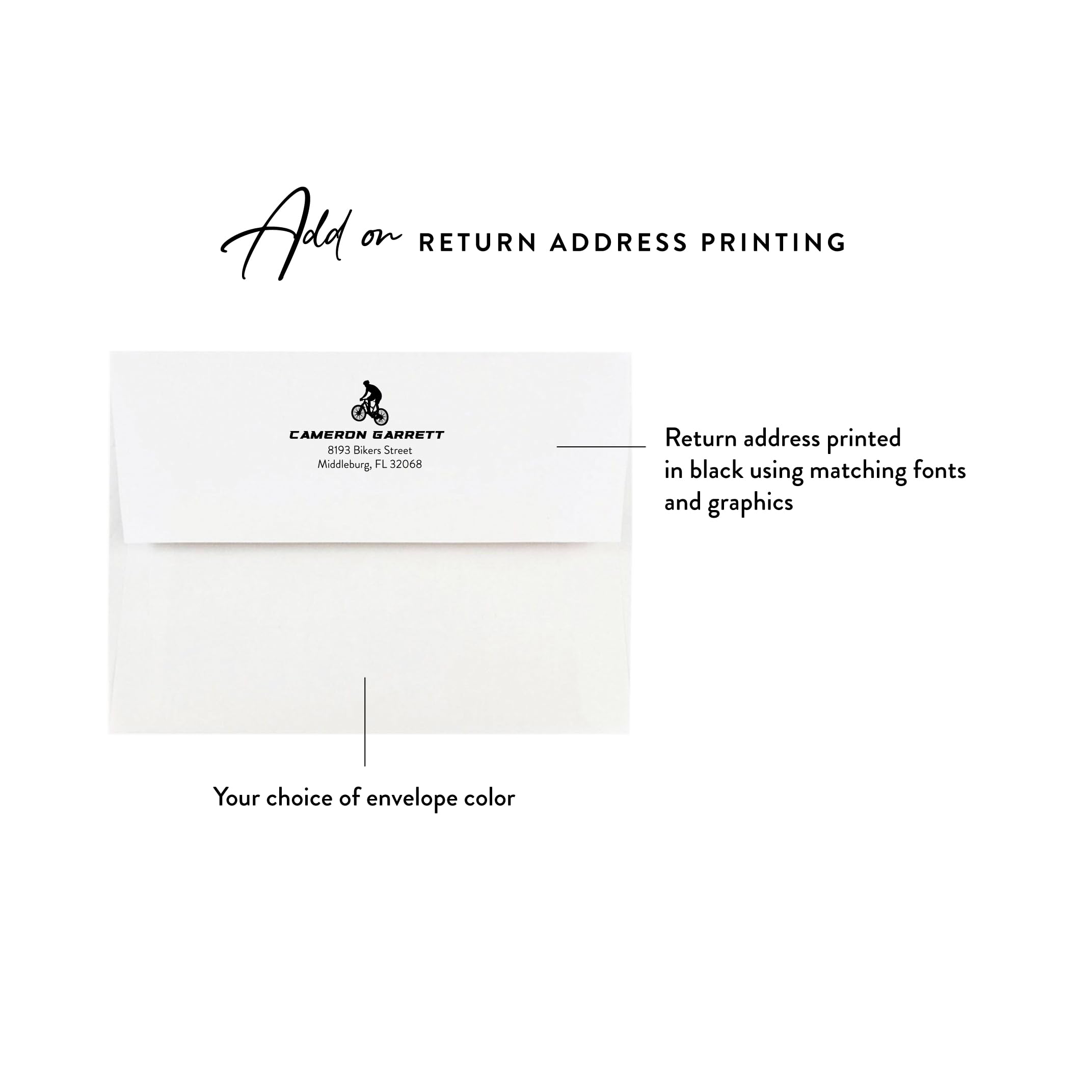 Custom Bike Lover Note Cards with Envelopes - Personalized Cycling Stationery for Men, Mountain Biking Greeting Cards - Perfect Gift for Cyclists, Bike Enthusiasts & Outdoor Lovers (Great for Birthdays, Anniversaries & Special Occasions)
