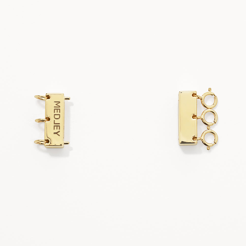 Layered Gold Necklace Connector - Multi Strand Jewelry Clasp for Necklaces & Bracelets - Perfect for DIY Jewelry Making & Layering Accessories