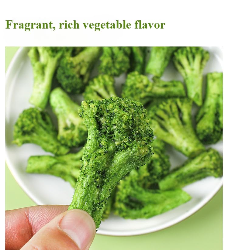 Broccoli Crisps 150g - Healthy Dried Veggie Snacks for On-the-Go (2 Bags)