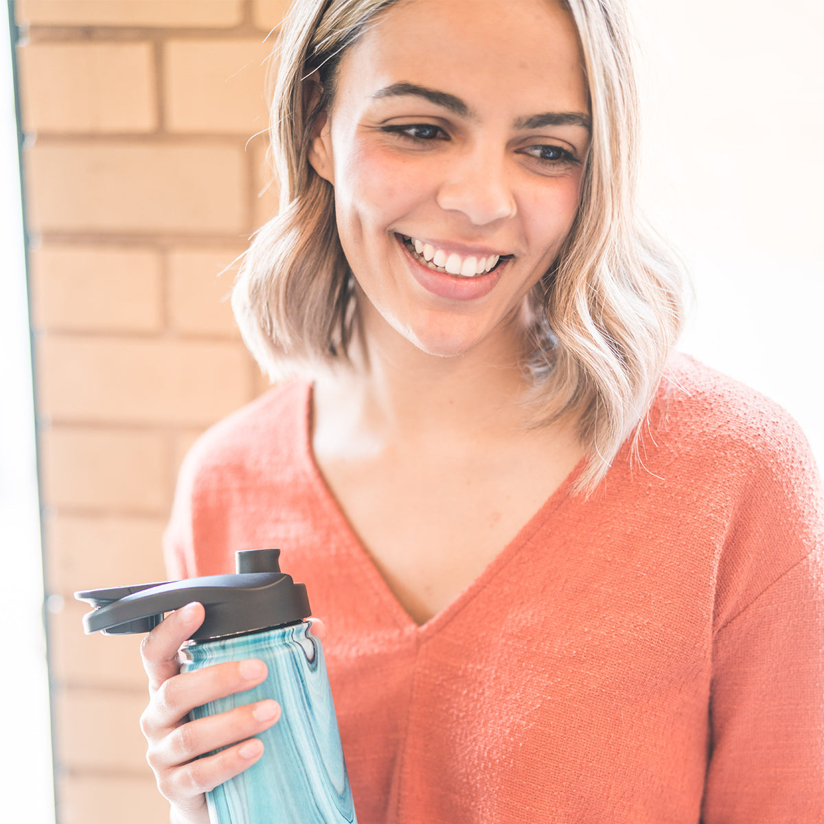 Summit Water Bottle Chug Lid - Leak-Proof Sports Water Bottle Top for Hiking, Gym & Outdoor Activities