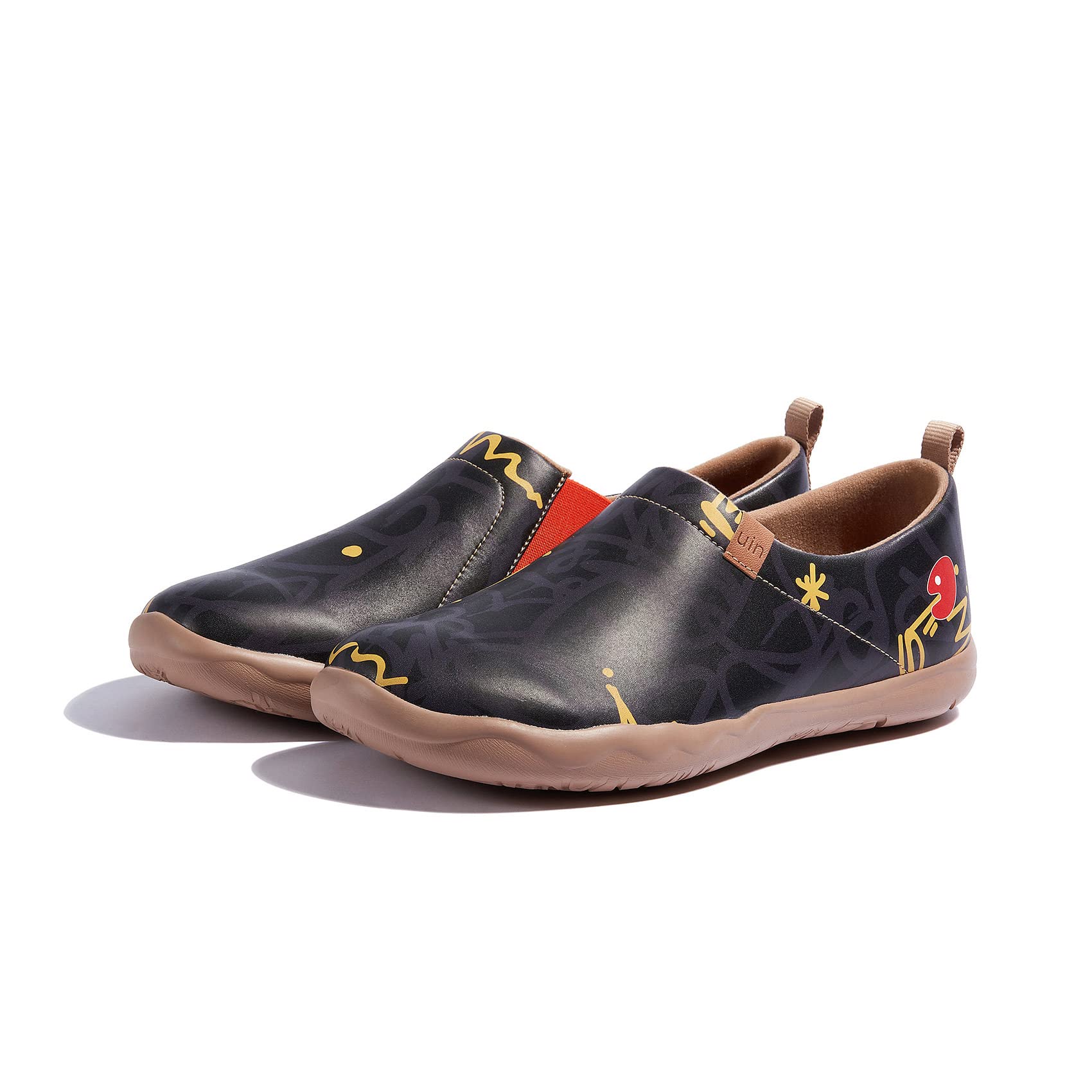UIN Men's Slip-On Walking Shoes - Lightweight Travel Loafers with Microfiber Upper - Comfortable Casual Sneakers for Walking, Travel & Daily Wear