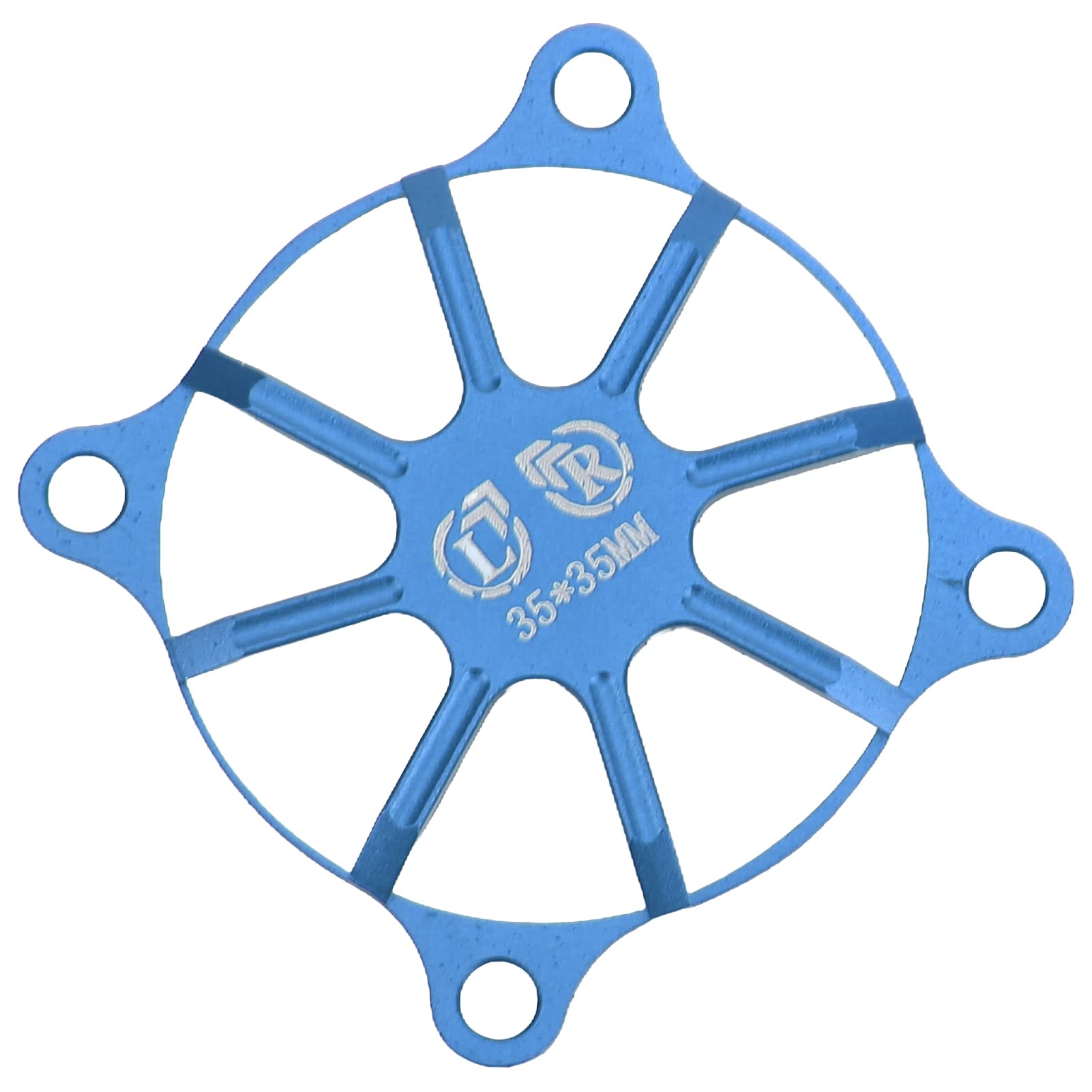Astibym RC Cooling Fan Cover - CNC Machined Heat Dissipation Fan for Remote Control Model Cars - Easy Installation (Dark Blue) | Perfect for RC Car Enthusiasts & High-Performance Racing Models