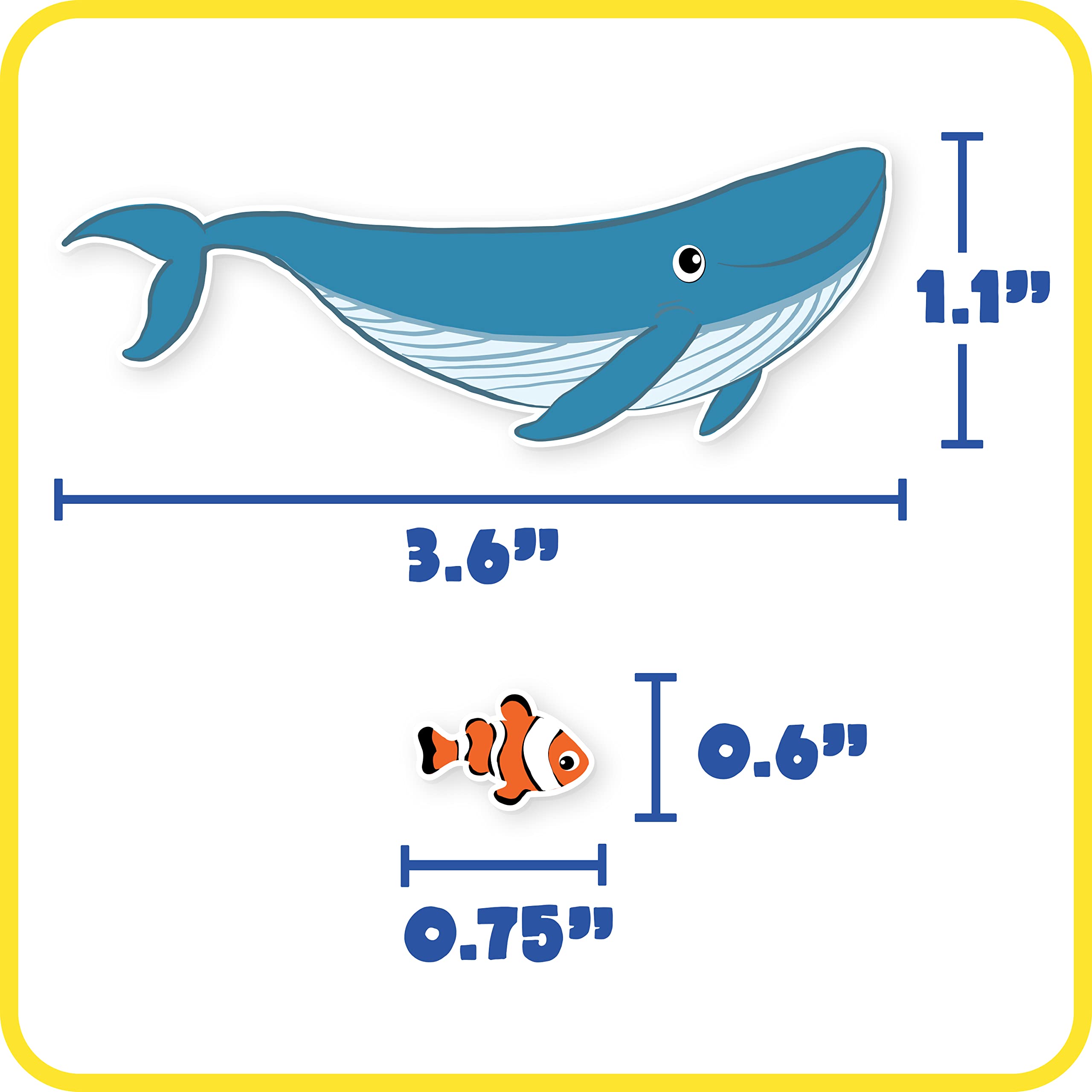 READY 2 LEARN Foam Stickers - 168-Piece Sea Life Ocean Animal Stickers for Kids - 3D Puffy Self-Adhesive Stickers for Crafts, Scrapbooking, Party Favors & Laptop Decoration - Perfect for Classroom Activities, DIY Projects & Underwater Theme Parties