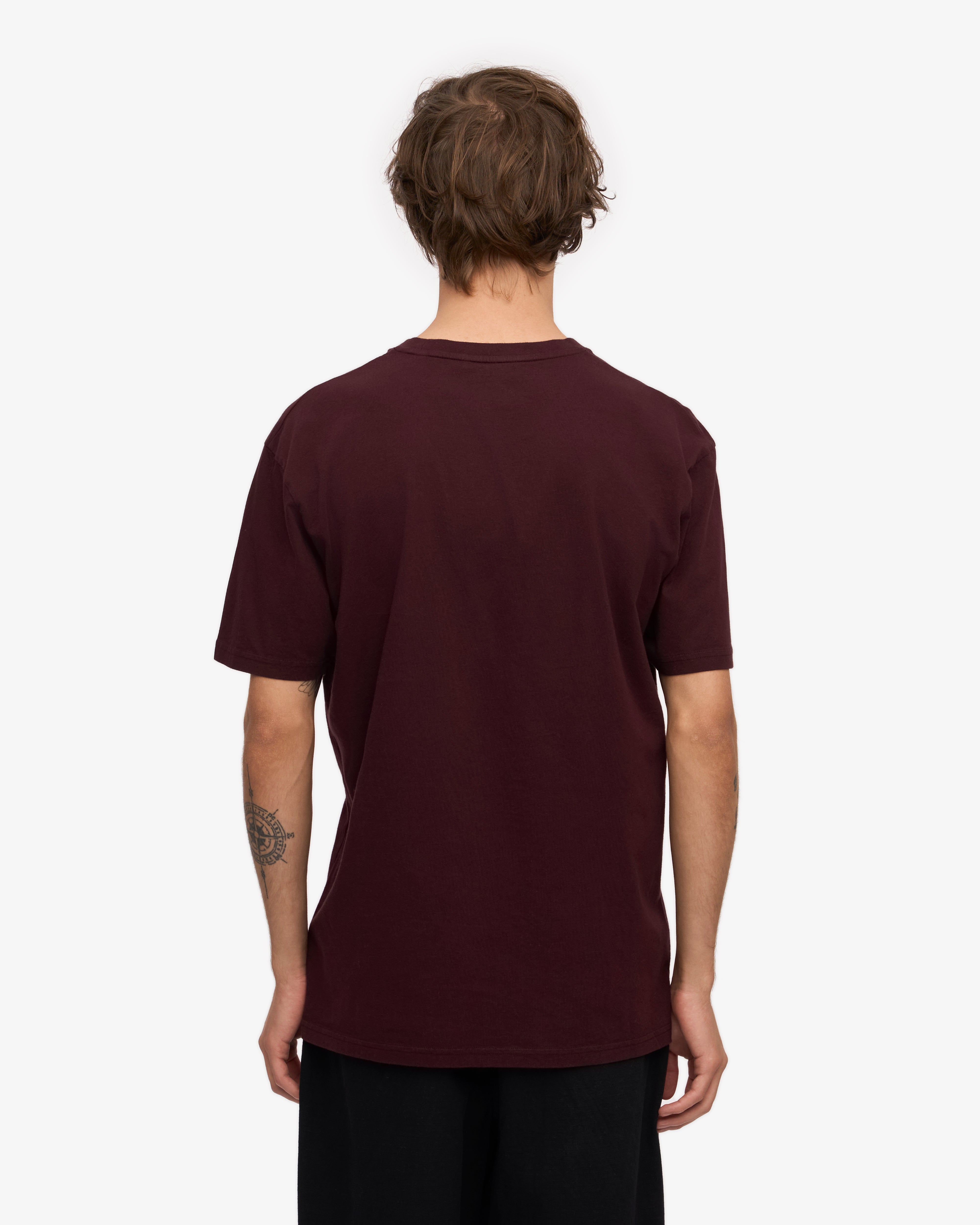 Classic Organic Cotton T-Shirt for Men & Women - Oxblood Red | Eco-Friendly Casual Wear for Everyday Comfort & Style