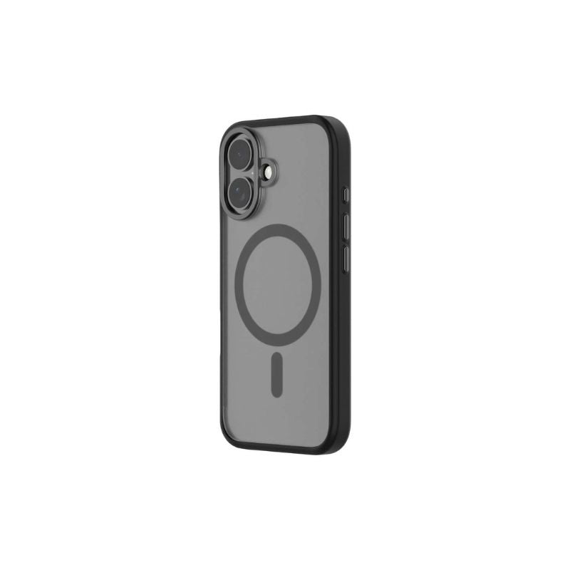 QDOS Hybrid Soft Case for iPhone 16 - Shockproof & Scratch-Resistant Black Phone Cover - Perfect for Everyday Protection, Outdoor Activities & Travel