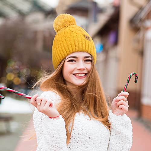 Cozy Fleece Knitted Winter Hat for Men & Women - Warm Beanie for Cold Weather - Perfect for Skiing, Snowboarding & Outdoor Activities