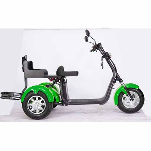2000W 60V Electric Fat Tire Trike - 3 Wheel Scooter Moped Bike with Golf Rack, Similar to CityCoco Bike CT 3G - Perfect for Commuting, Golf Course Transport & Urban Adventure
