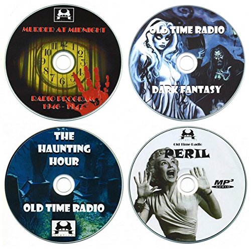 Vintage Horror Collection - Classic Old Time Radio (OTR) Scary Ghost Stories & Audiobooks - Includes Murder at Midnight, Dark Fantasy, The Haunting Hour, Peril (4 MP3 CDs) - Perfect for Halloween Parties, Spooky Gift Ideas & Nostalgic Horror Entertainment