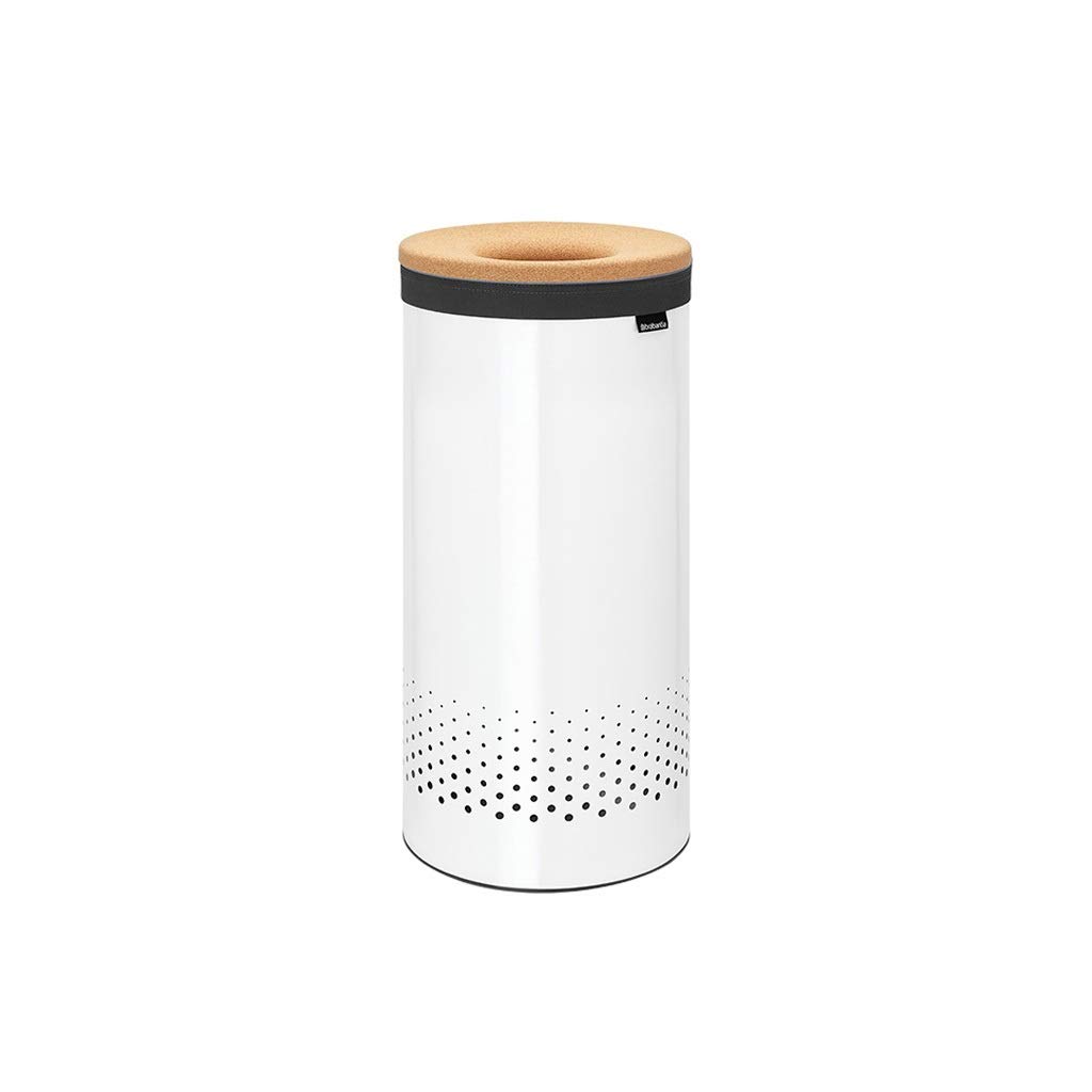 Stainless Steel Laundry Hamper Basket - Large Capacity Clothes Storage Bin for Bathroom, Bedroom & Laundry Room | Durable & Rustproof | White (Ideal for Organizing Dirty Clothes, Towels & Linens)