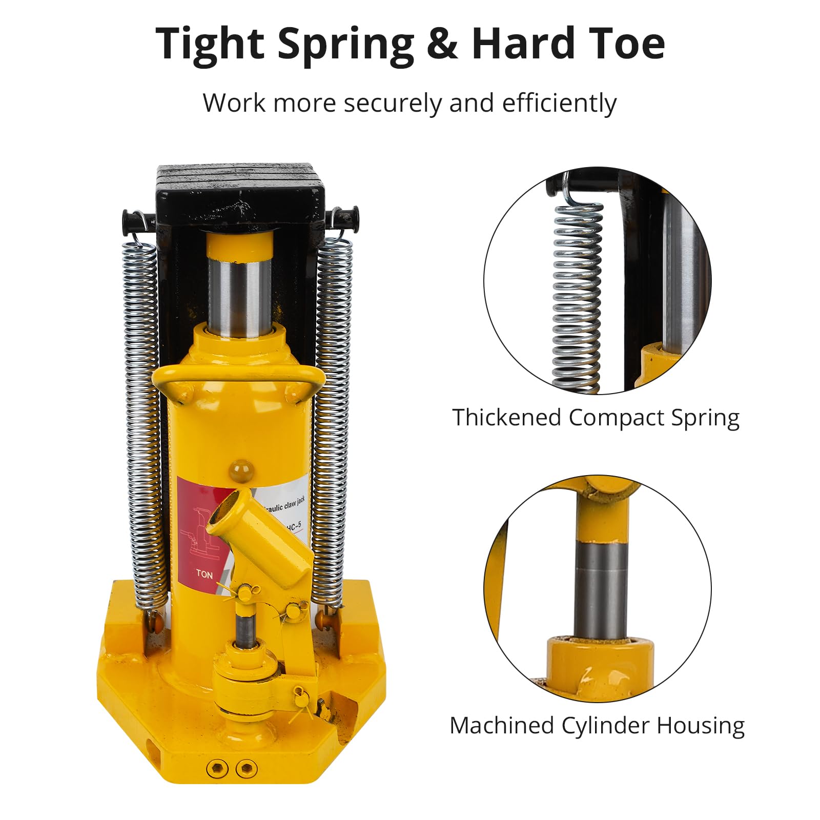 GARVEE 30 Ton Hydraulic Toe Jack - Heavy Duty Floor Lift with Manual Hand Pump for Automotive, Industrial, and Construction Use
