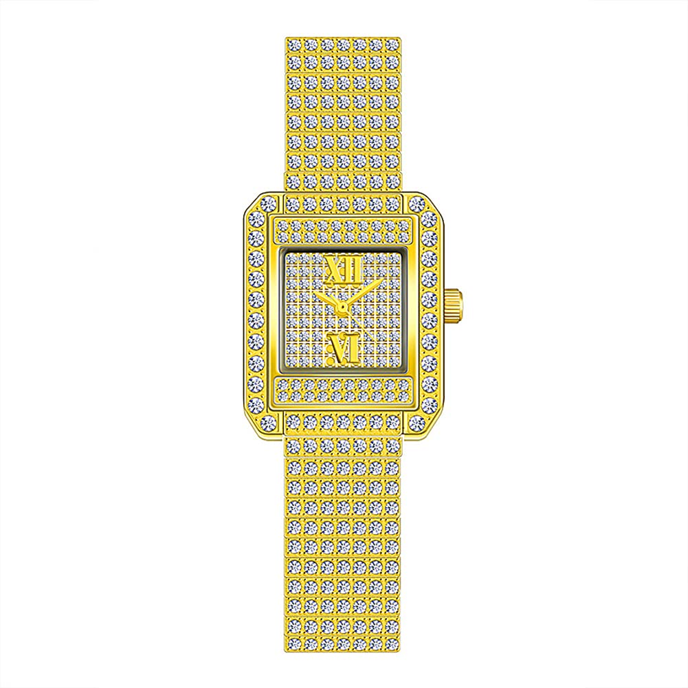 Luxury Diamond Crystal Bling Watch for Women - Iced Out Silver Rhinestone Wristwatch with Sparkling Stones, Elegant Ladies Watch for Birthday Gift | Perfect for Parties, Weddings & Special Occasions