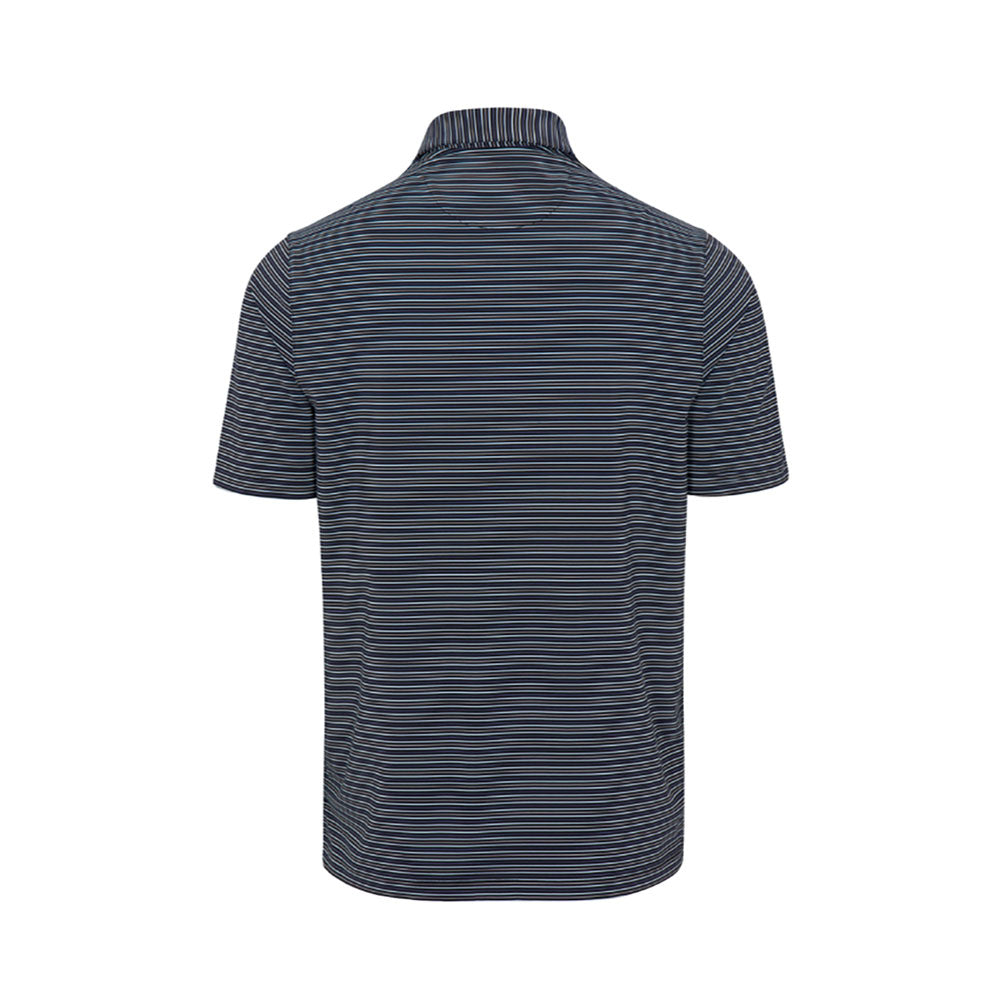 Greg Norman ML75 Stretch Season Stripe Men's Golf Polo Shirt - Moisture-Wicking & UV Protection for Summer Golf & Outdoor Activities