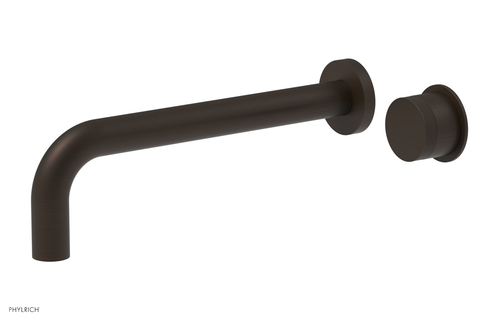 Basic II 10 Single Handle Wall Mount Lavatory Faucet Set with Knurled Handle - 230 18 10 - Perfect for Bathroom Sink, Powder Room & Guest Bath Installation