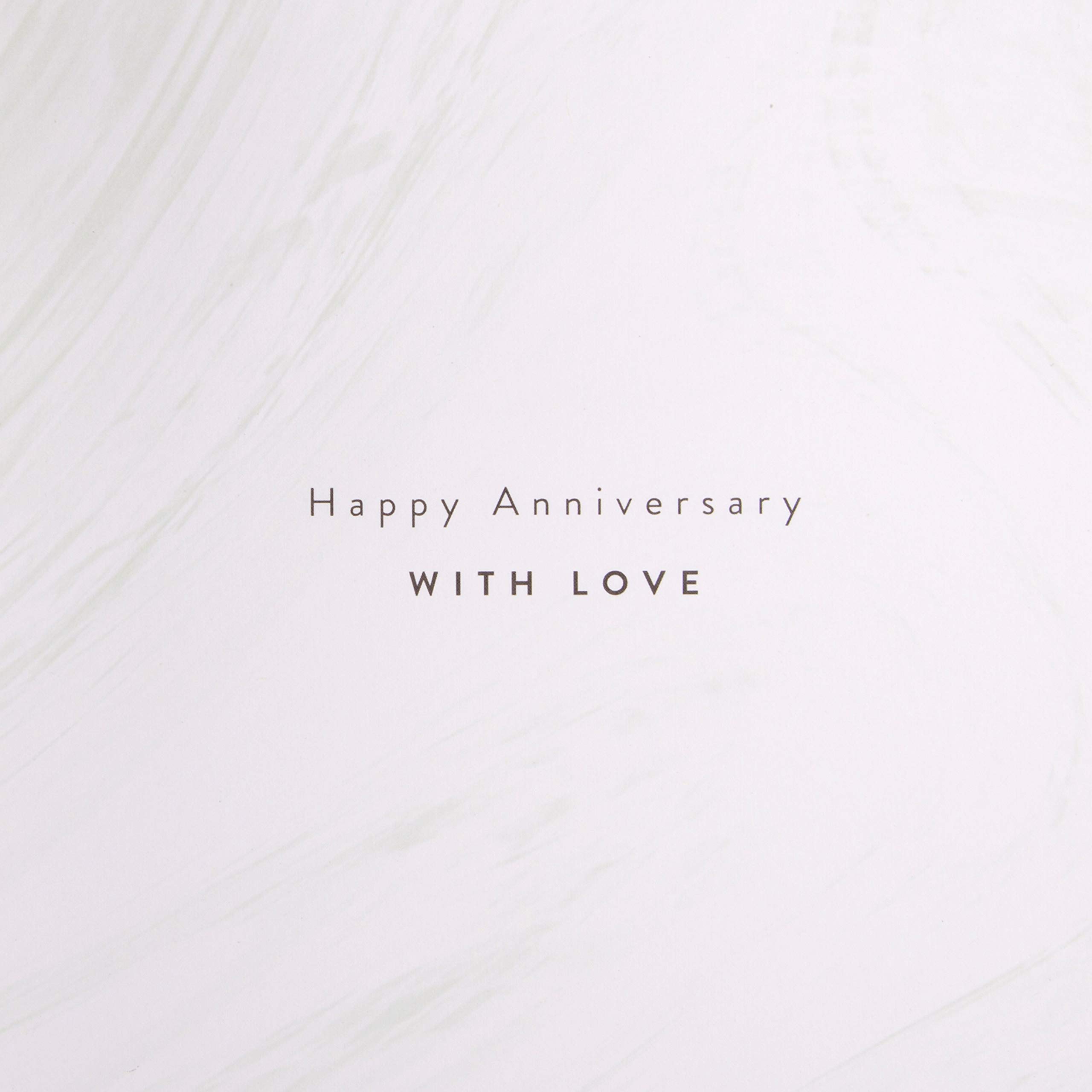 Hallmark 1st Wedding Anniversary Card - Elegant 3D Tag Design for Couples | Perfect Gift for First Year Celebration, Romantic Keepsake