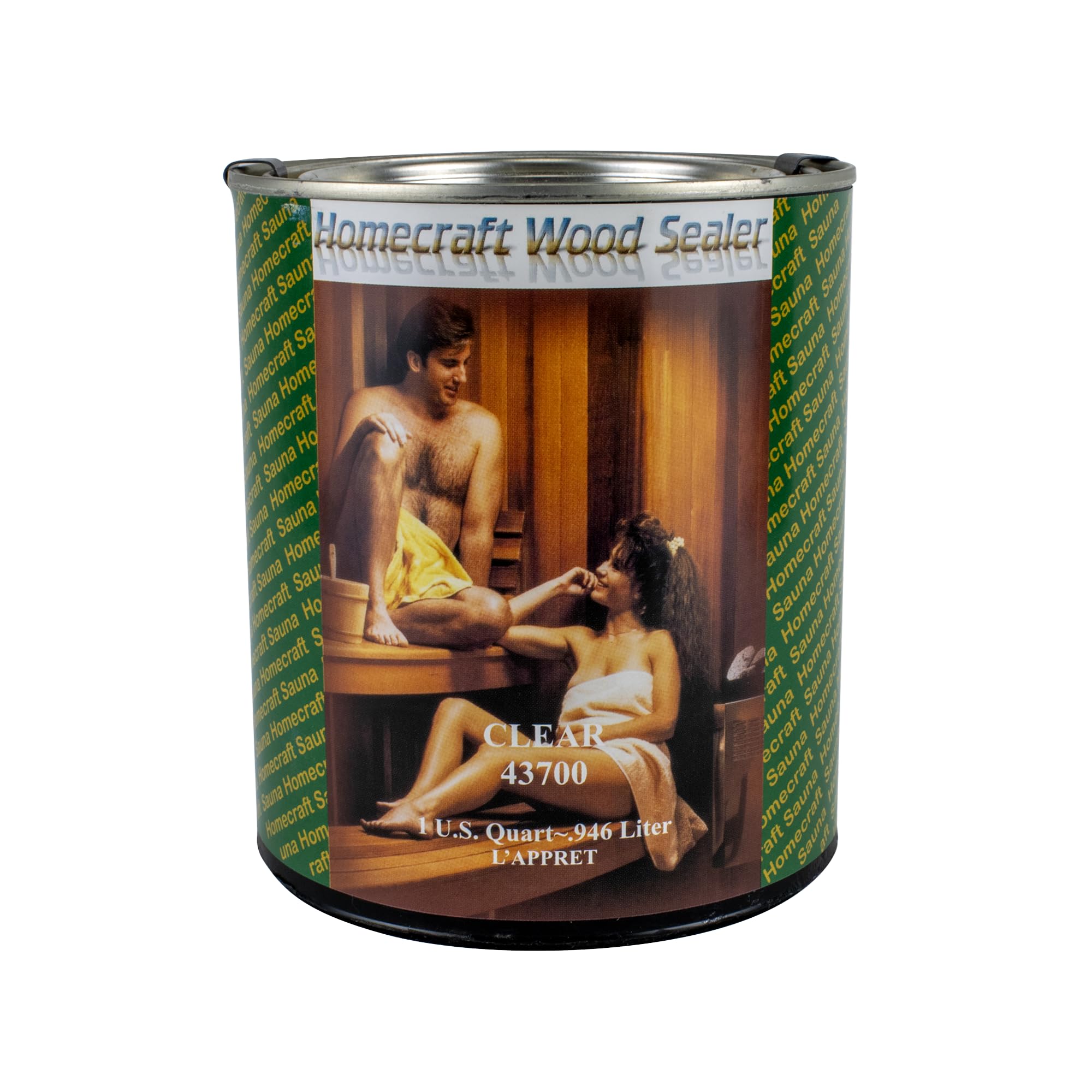 Northern Lights Group Sauna Sealant - Water-Based Interior Wood Sealer for Saunas & Steam Rooms - 1 Quart (32 oz) - Protects Against Moisture & Heat Damage - Perfect for Home Spa, Gym, or Commercial Use