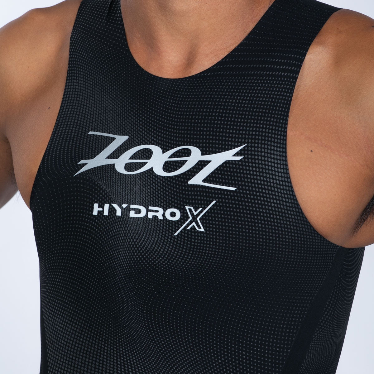 Men's Ultra HydroX Swimskin - High-Performance Swimwear for Competitive Swimming & Training - Black