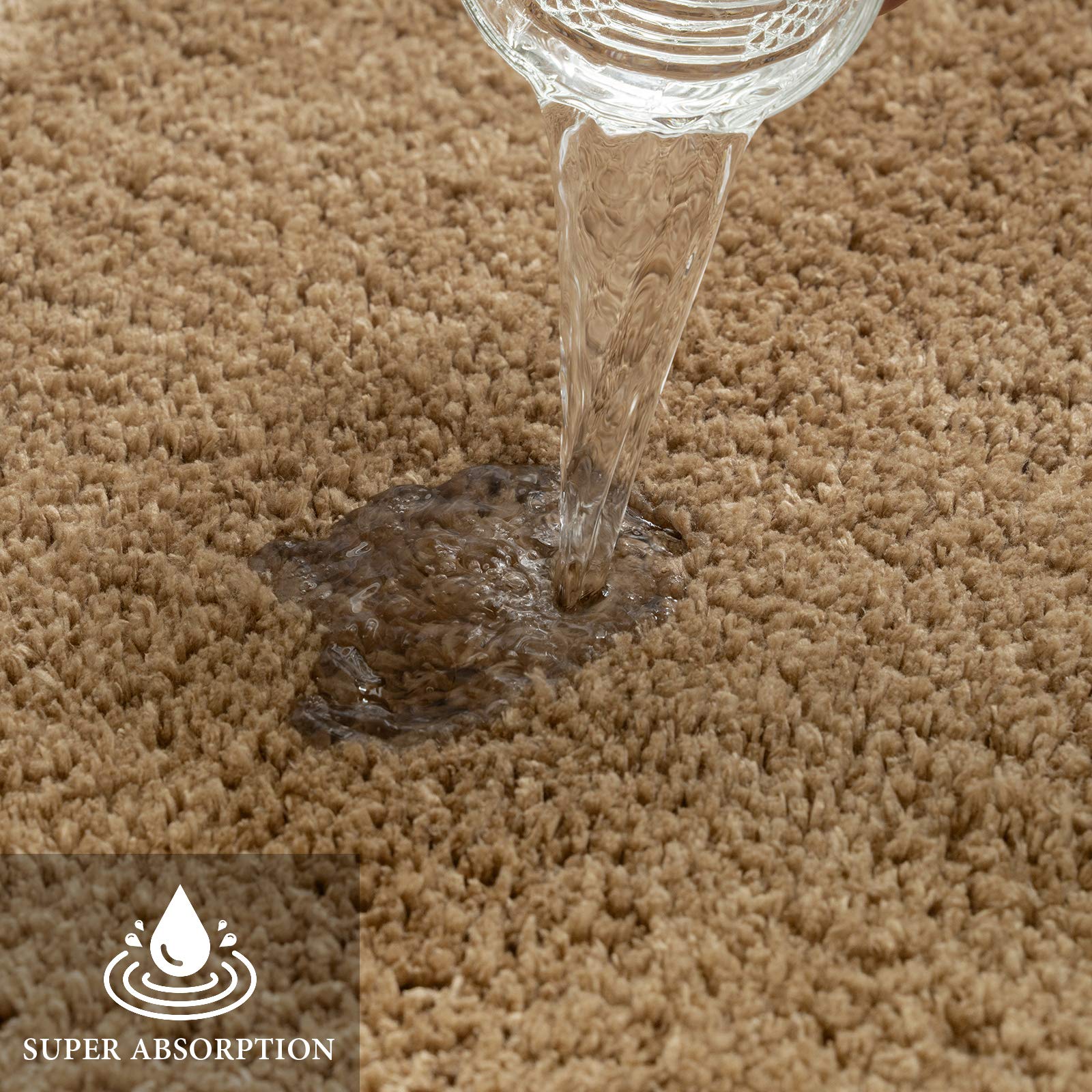 Non-Slip Bathroom Rug - Soft Microfiber Mat (16x24
