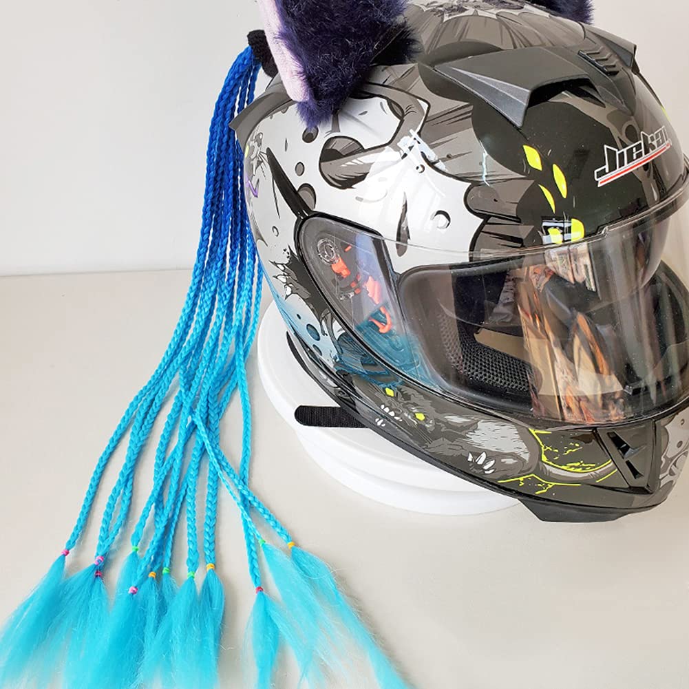 Retro Motorcycle Helmet Braids with Suction Cup - Helmet Accessories for Riding & Decoration