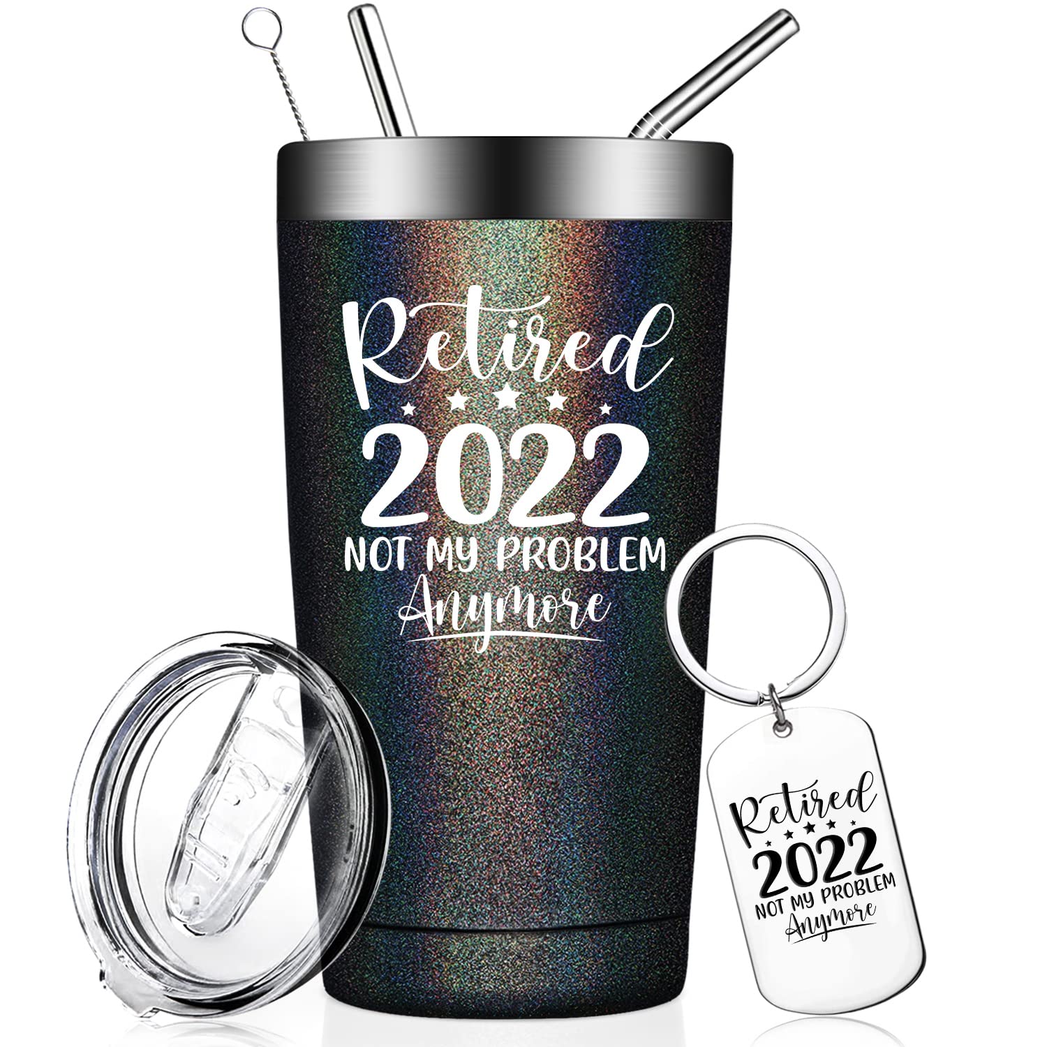 20oz Vacuum Insulated Tumbler - Perfect Retirement, Birthday Gift for Women, Mom, Grandma, Daughter, Best Friend, Coworker or Teacher | Keeps Drinks Hot/Cold for Hours | Ideal for Office, Travel, Home & Outdoor Activities