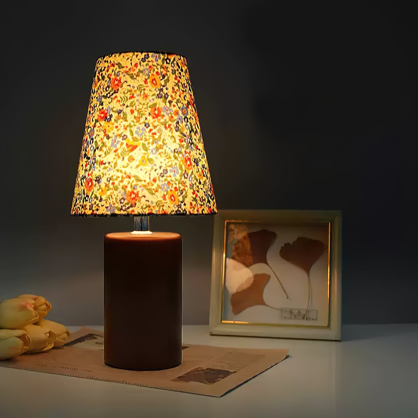 Elara Floral Glow Table Lamp - Modern Decorative LED Night Light for Bedroom, Living Room & Nursery - Perfect for Reading, Relaxing & Creating Cozy Ambiance