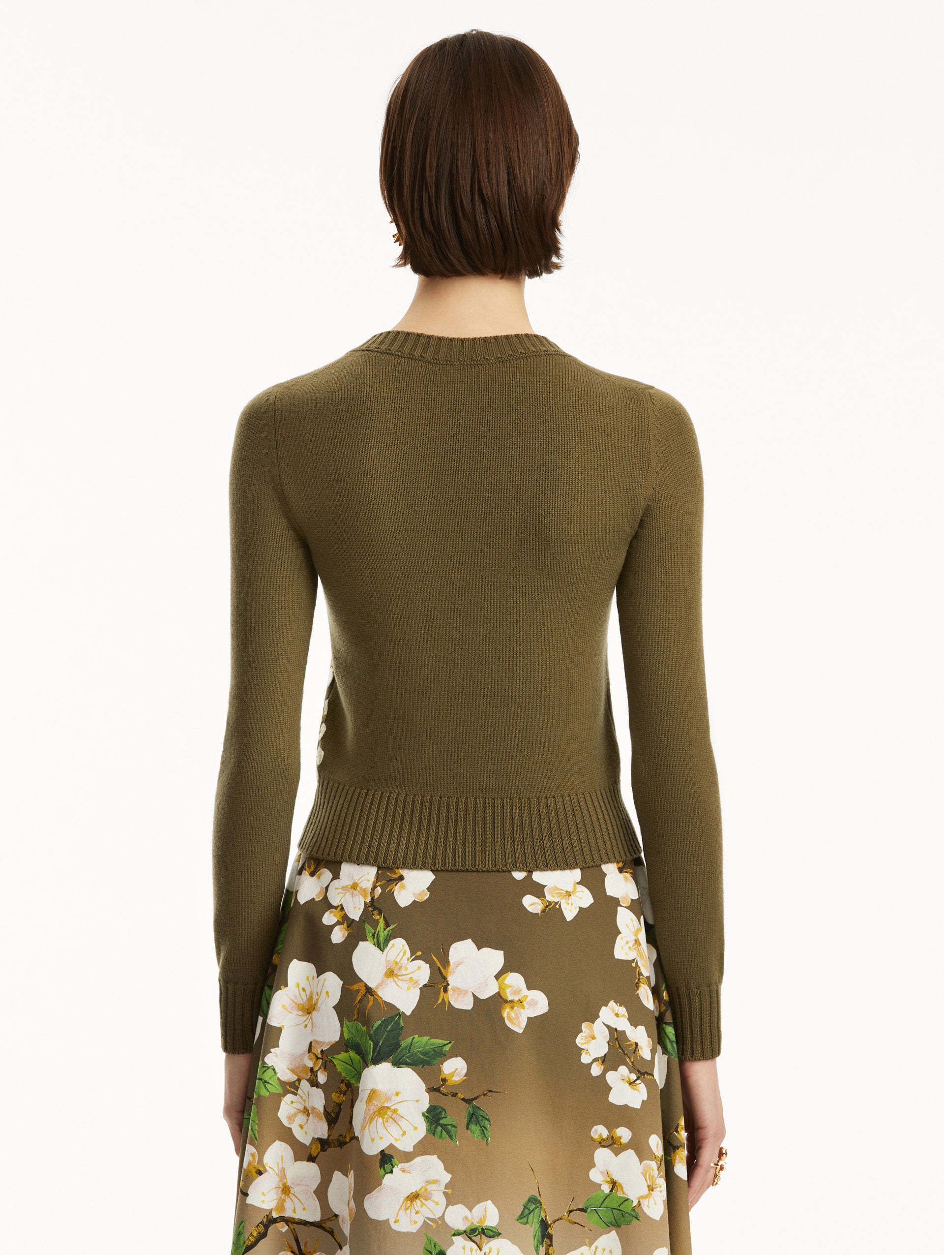 Cherry Blossom Embroidery Sweater for Women - Floral Pullover with Japanese Inspired Design - Perfect for Spring Outfits, Casual Wear & Layering