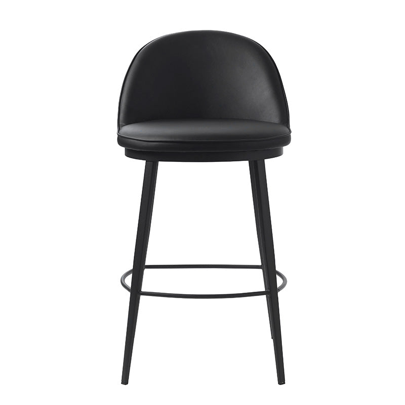 GAIN Counter Stool - Modern Black Bar Stool for Kitchen Island, Breakfast Nook & Home Decor | Adjustable Height & Comfortable Seating