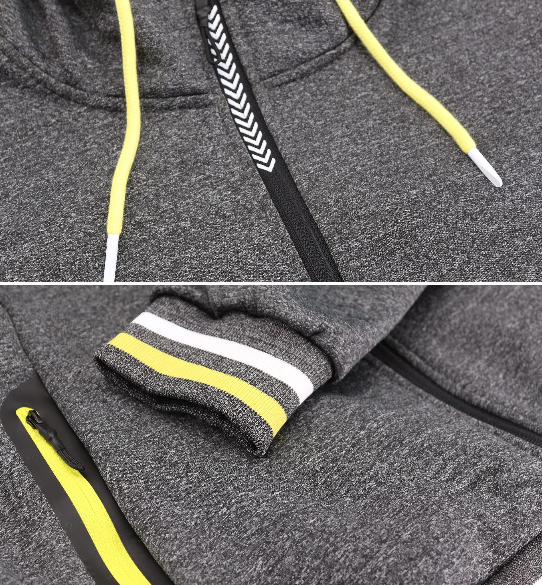Men's 2-Tone Sweat Tracksuit Set - Lightweight Running Jogging Gym Workout Outfit for Men | Perfect for Training, Fitness, and Casual Wear