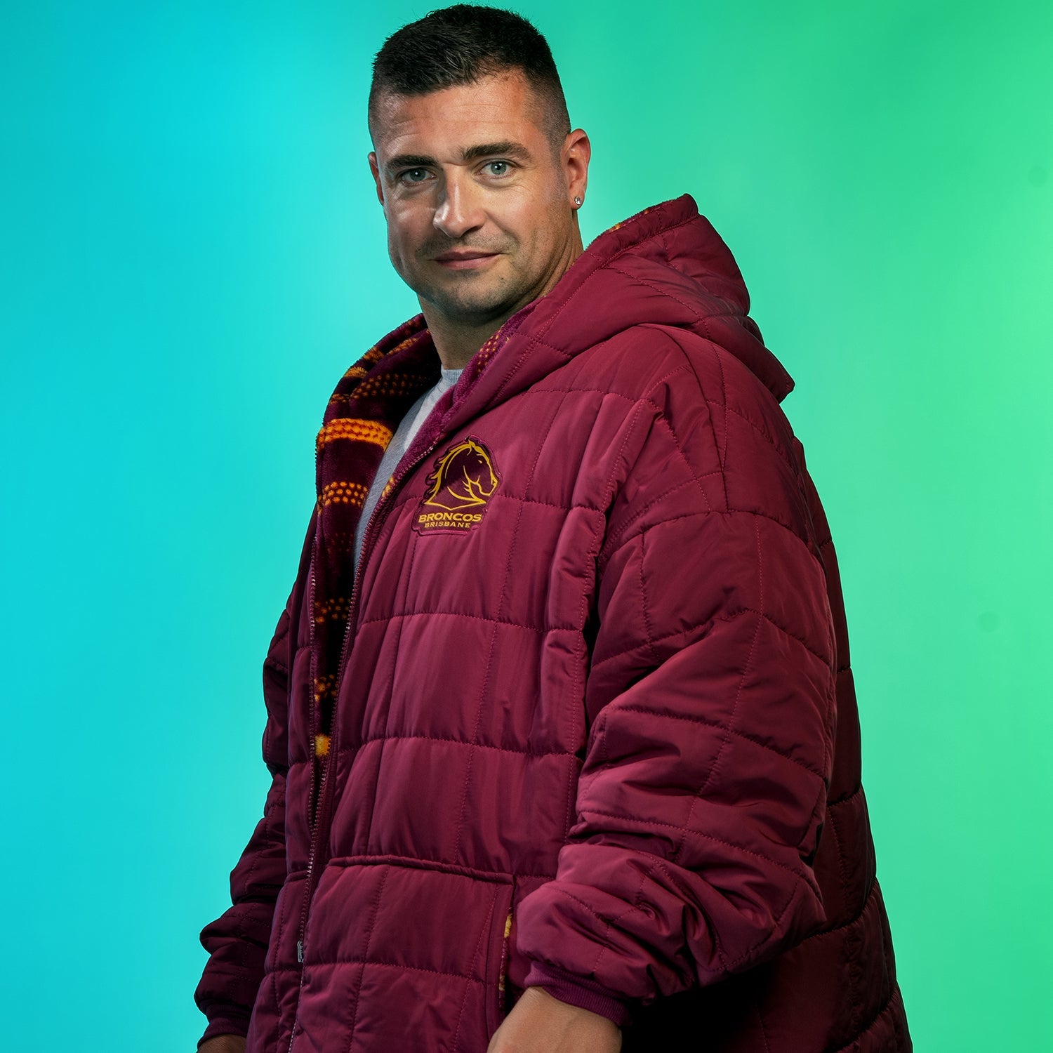 Broncos Outdoor Zip Through Oodie - Cozy Fleece Hoodie for Men & Women - Perfect for Camping, Lounging & Winter Wear