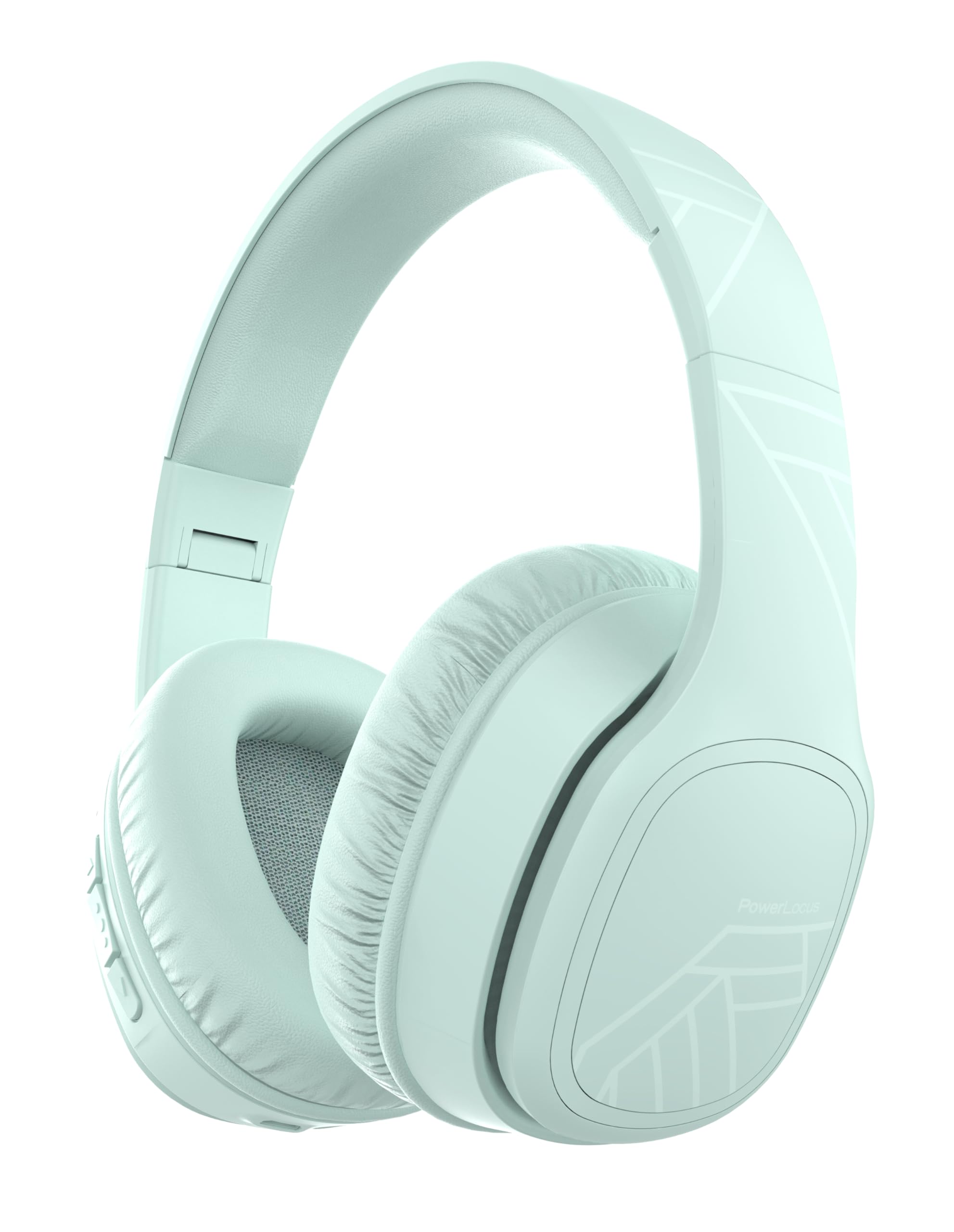 PowerLocus Bluetooth Over-Ear Headphones Wireless with Microphone - 50H Playtime, Foldable Design, Deep Bass & Hi-Fi Stereo Sound - Perfect for Travel, Gaming, Work Calls & Music Listening (PC/Phone Compatible)