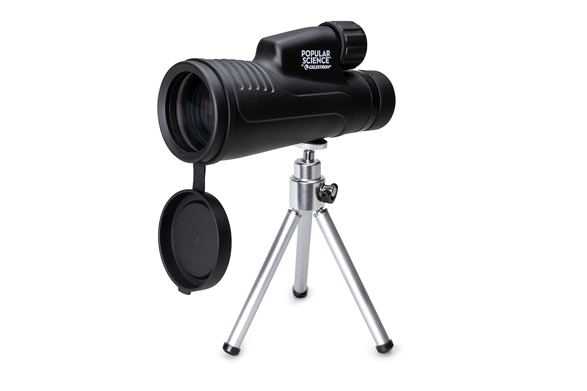 Celestron Outland X 12x50mm Monocular Telescope with Tripod Stand, Smartphone Adapter & Bluetooth Remote - High Power Zoom for Bird Watching, Hunting, Stargazing & Outdoor Adventures