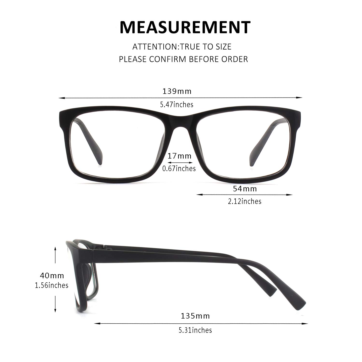 GQUEEN Clear Non-Prescription Eyeglasses - Trendy Rectangular Frame for Men & Women - Perfect for Reading, Fashion Accessory, or Office Wear