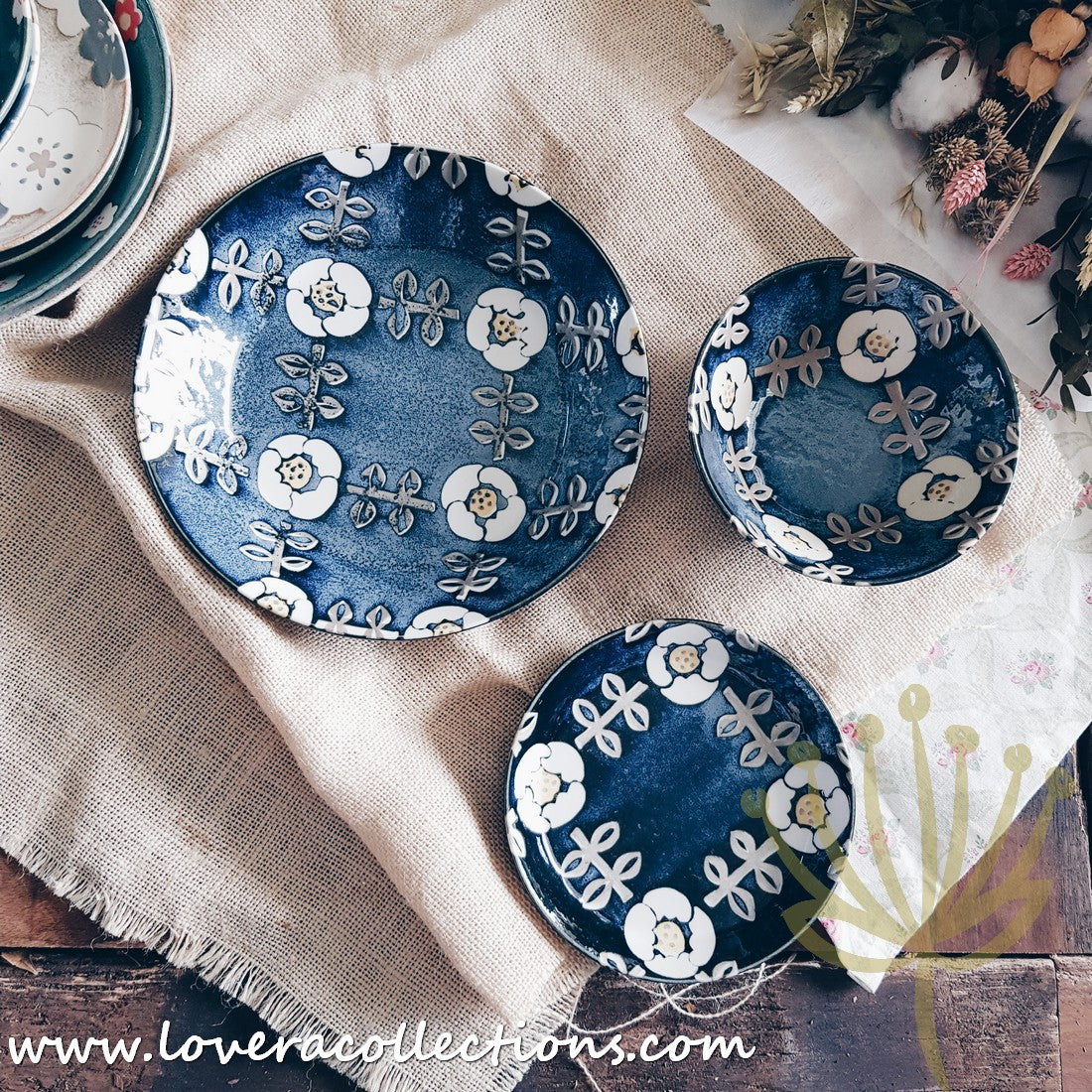 Aito Japan Nordic Floral Dinnerware Set - 60% Off Sale - Elegant Plates, Bowls & Cups for Home Dining, Wedding Registry & Gift Giving