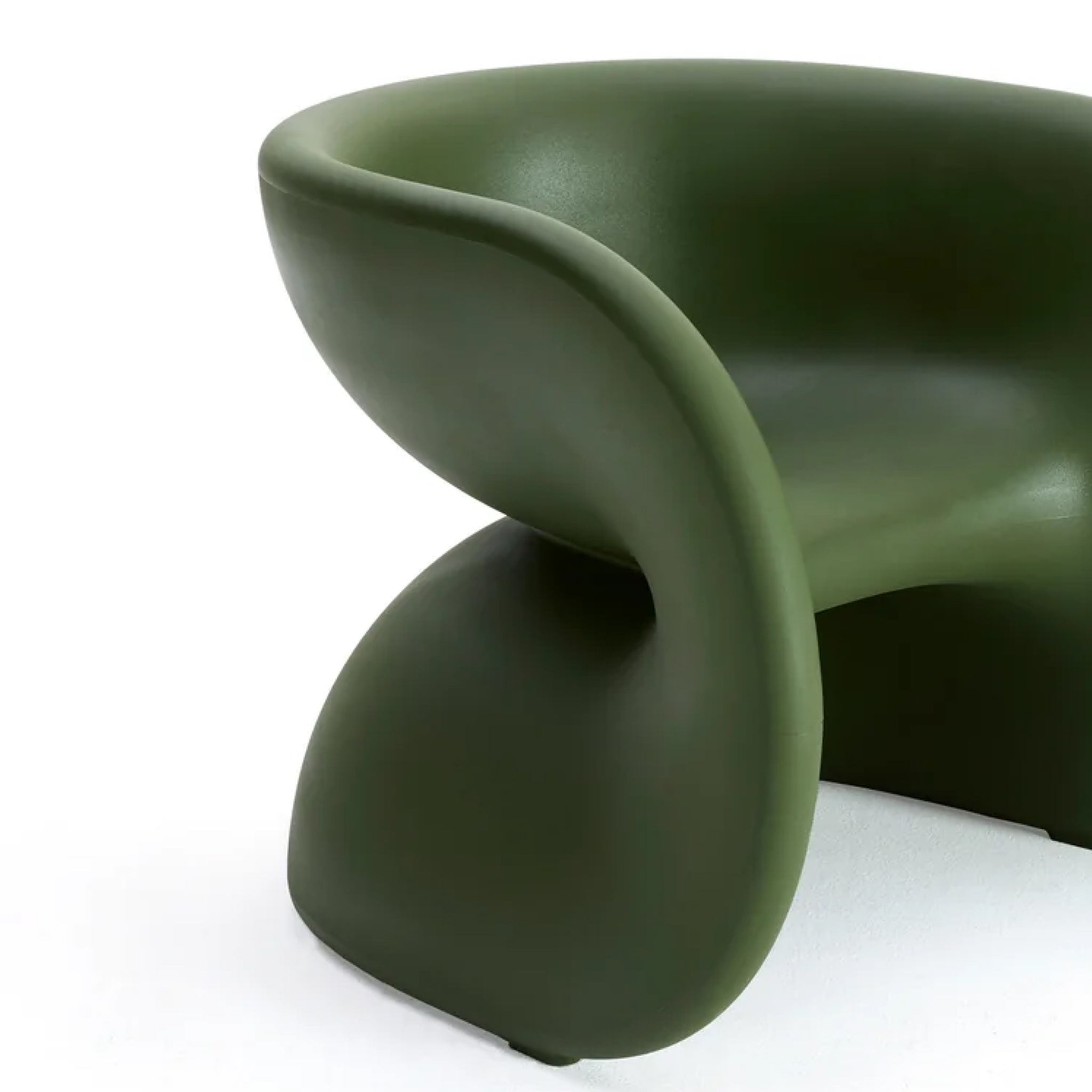 HELLER Fortune Chair - Modern Olive Green Accent Chair for Living Room, Lounge & Office - Comfortable Mid-Century Style Seating Furniture for Home Decor